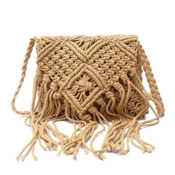 Macrame Crossbody Handbag - Picture 3 of 9